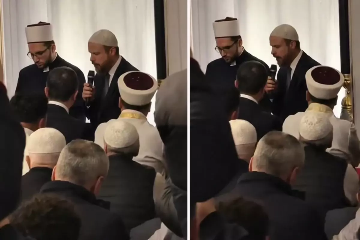 Bilal Erdoğan, Üsküp\'te teravih namazını kıldırdı