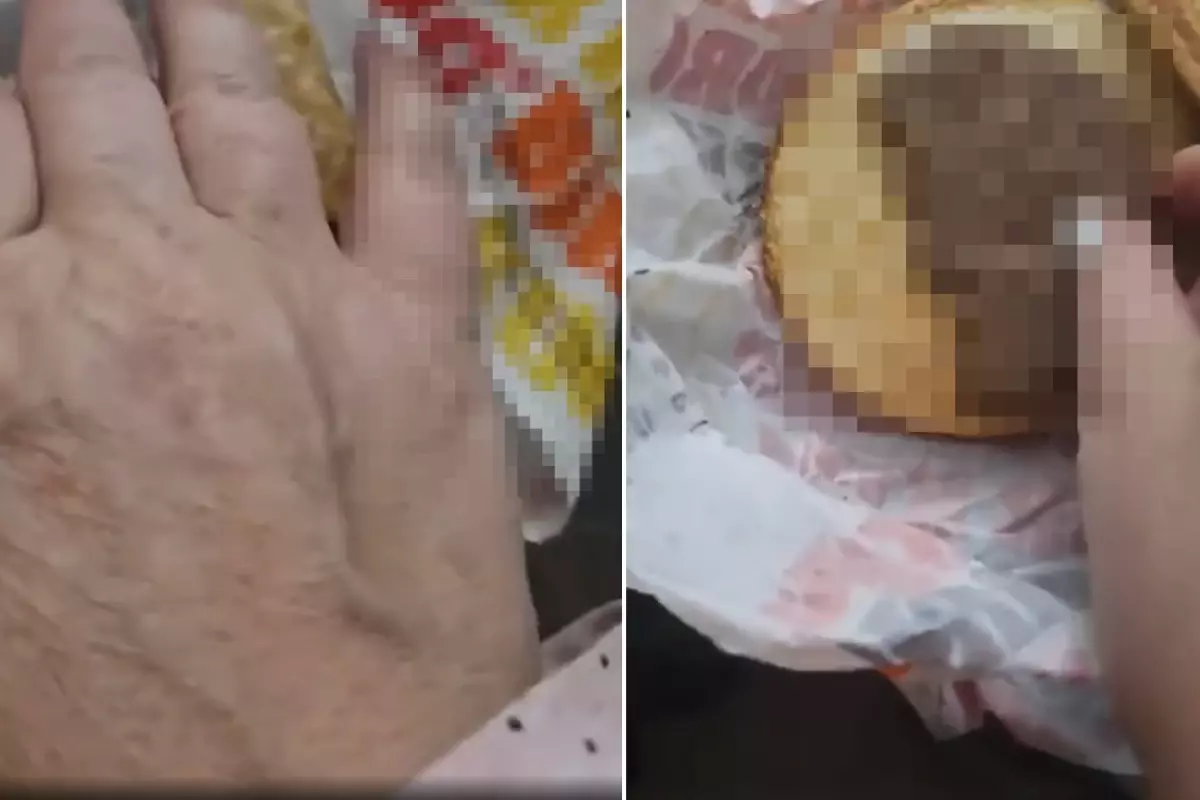 Hamburger siparişi veren vatandaş, paketi açınca kabusu yaşadı