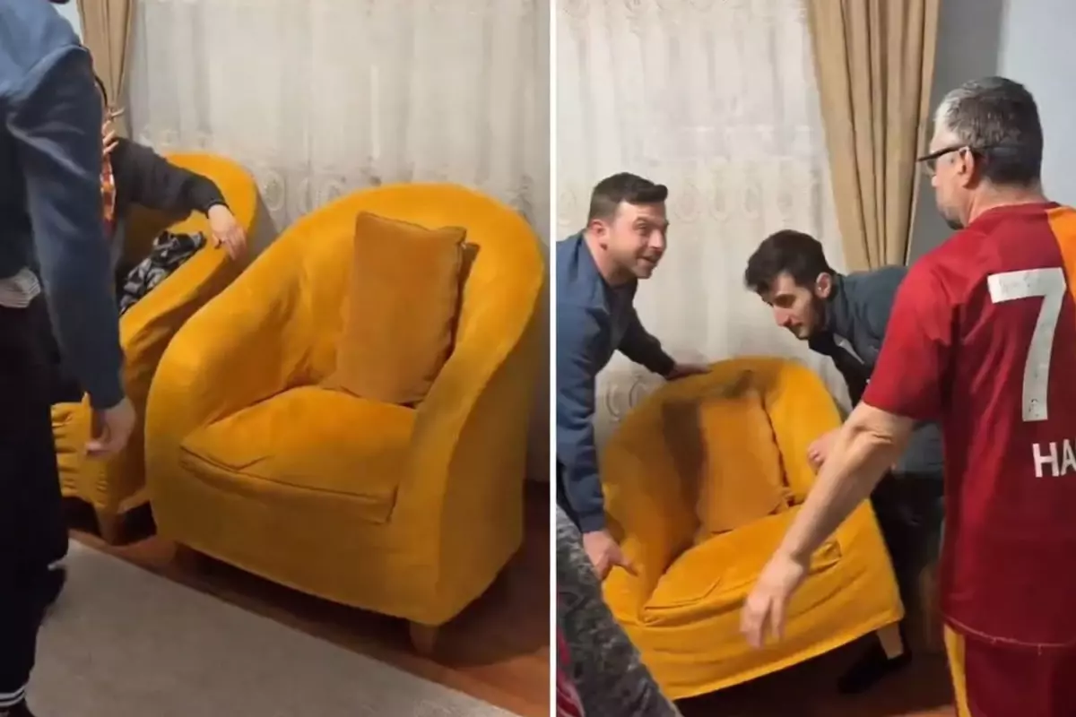 Maç esnasında koltuğun uğursuzluk getirdiğine inanan taraftardan maçı döndüren hareket
