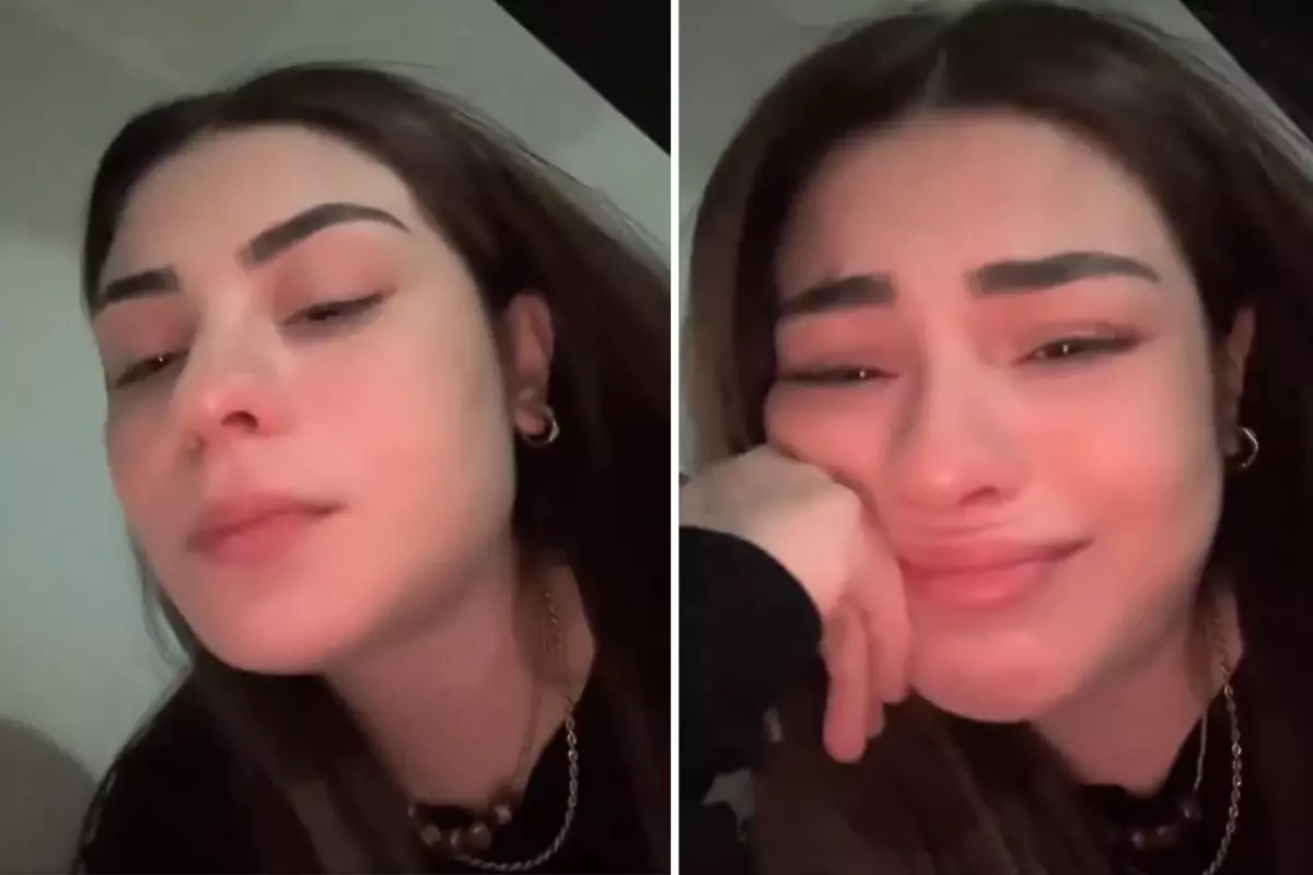 Markette karşılaştığı durumu anlatan genç kız, gözyaşlarına boğuldu