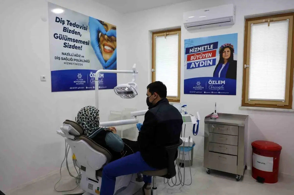 Nazilli Ağız ve Diş Sağlığı Polikliniği\'ne vatandaşlardan yoğun ilgi