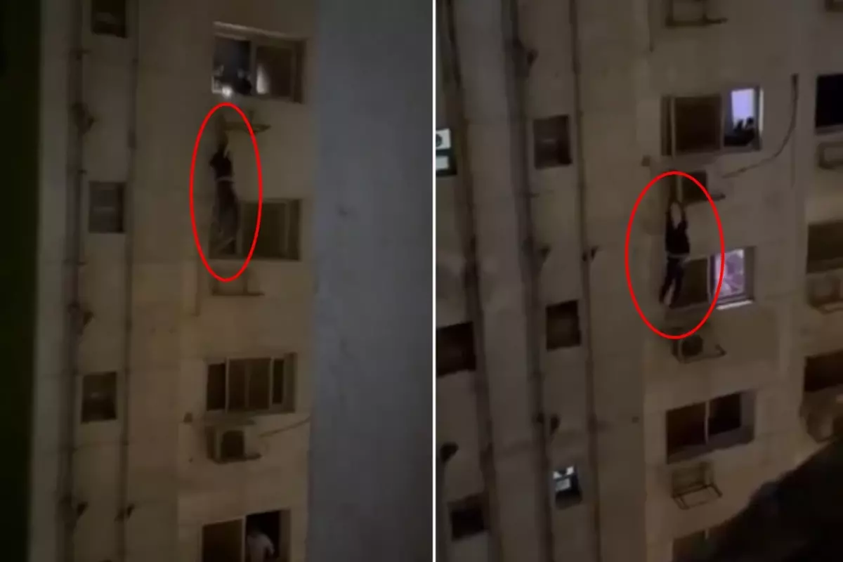 Örümcek adam değil! Haline acıyıp yardım için bakın nasıl seslendiler