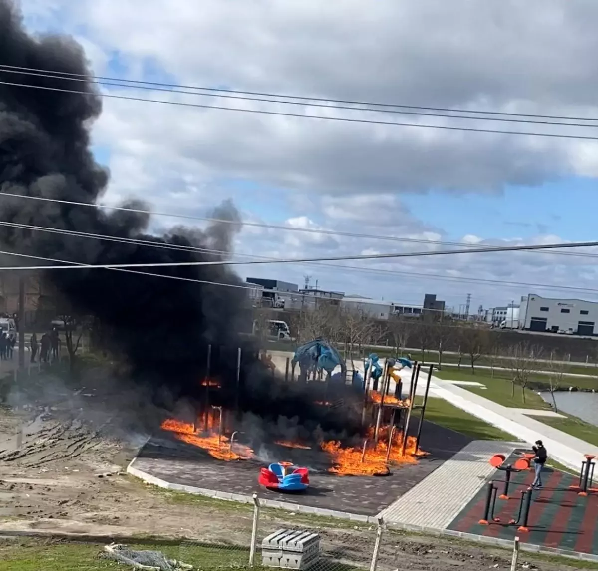 Ergene\'de Çocukların Ateşi Parkı Yaktı