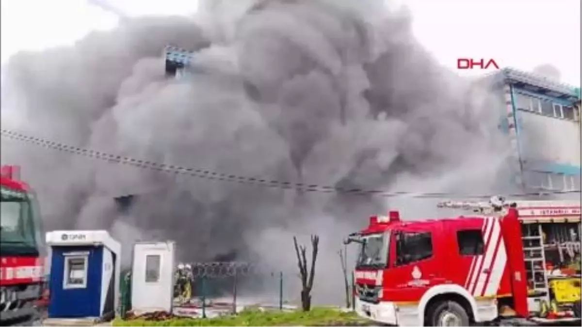 Silivri Ortaköy\'deki Fabrikada Yangın Çıktı