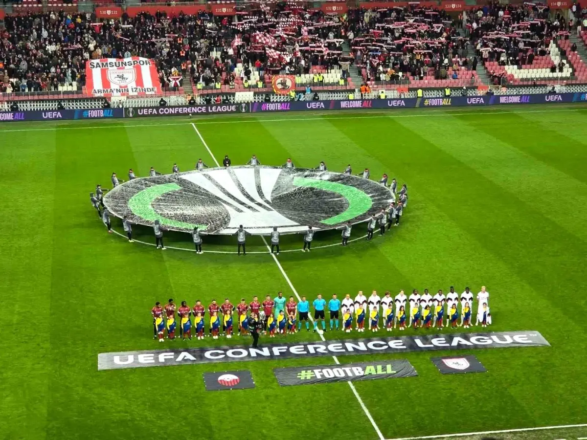 Samsunspor - Shkendija Maçı Beraber Başladı