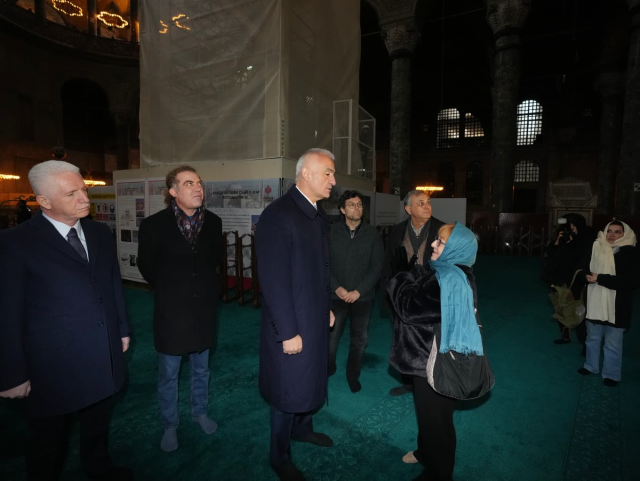 Ayasofya'da Cumhuriyet tarihinin en kapsamlı restorasyonu gerçekleştiriliyor