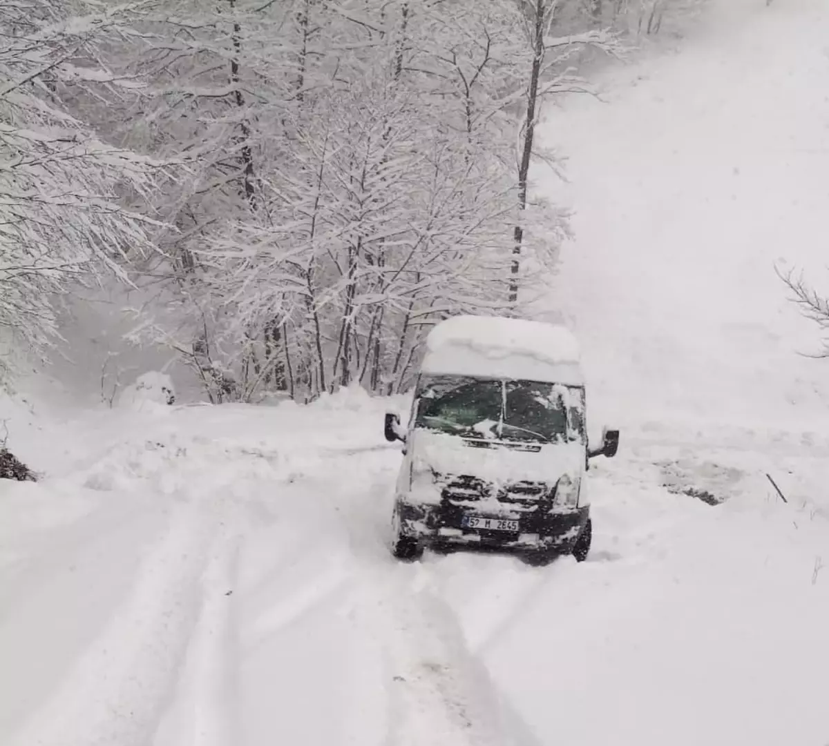 Ordu\'da Kar NEDENİYLE Okullara Ara