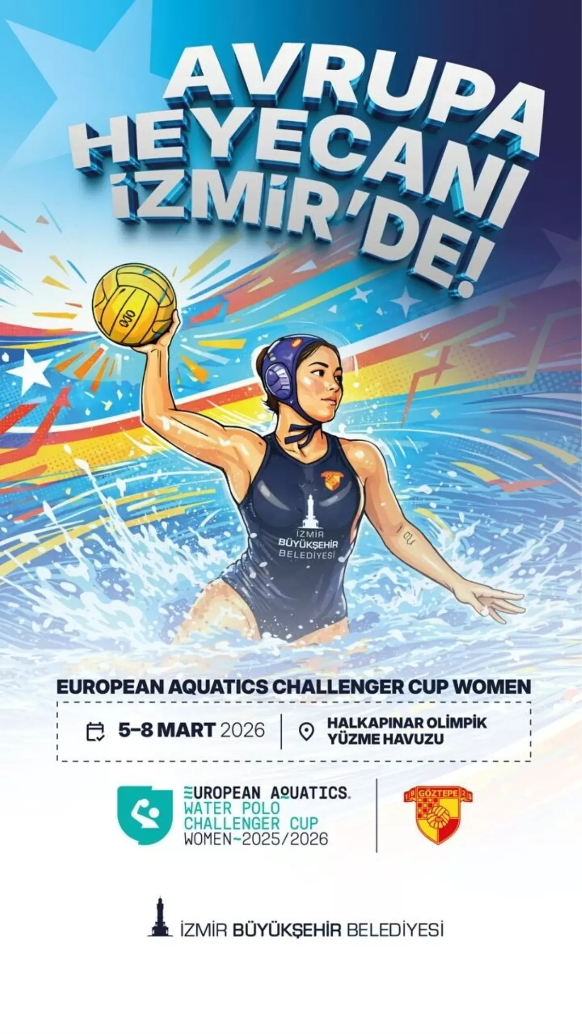 Göztepe Kadın Sutopu Takımı Challenger Kupası\'nda