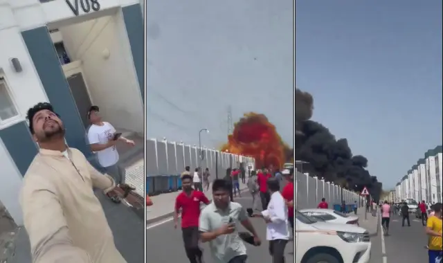 6 ülke hedef oldu! İşte İran füzesinin Katar'a düştüğü an