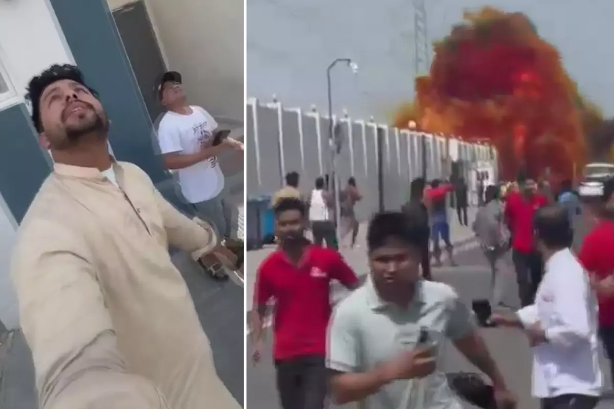 6 ülke hedef oldu! İşte İran füzesinin Katar\'a düştüğü an