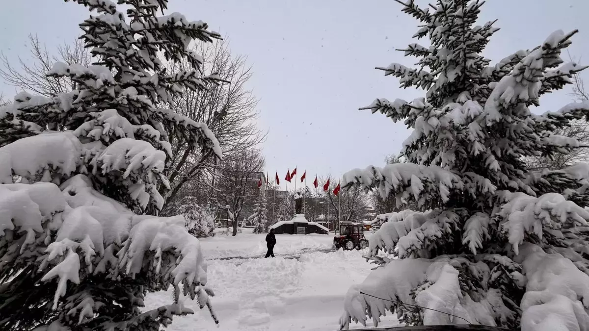 Ardahan\'da Kar Yağışı 89 Köy Yolunu Kapatıldı