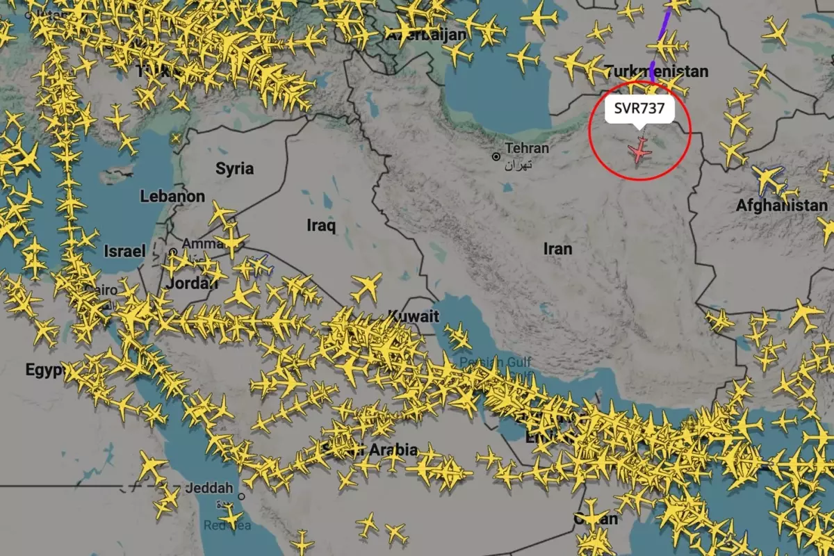 Dünyanın konuştuğu görüntü! Radarlar bu uçağı takip etti