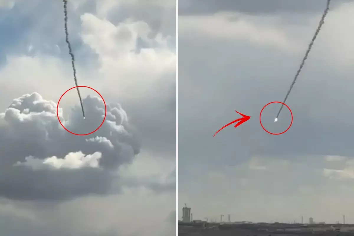 Erbil semalarında İran\'a ait füzeler böyle düşürüldü