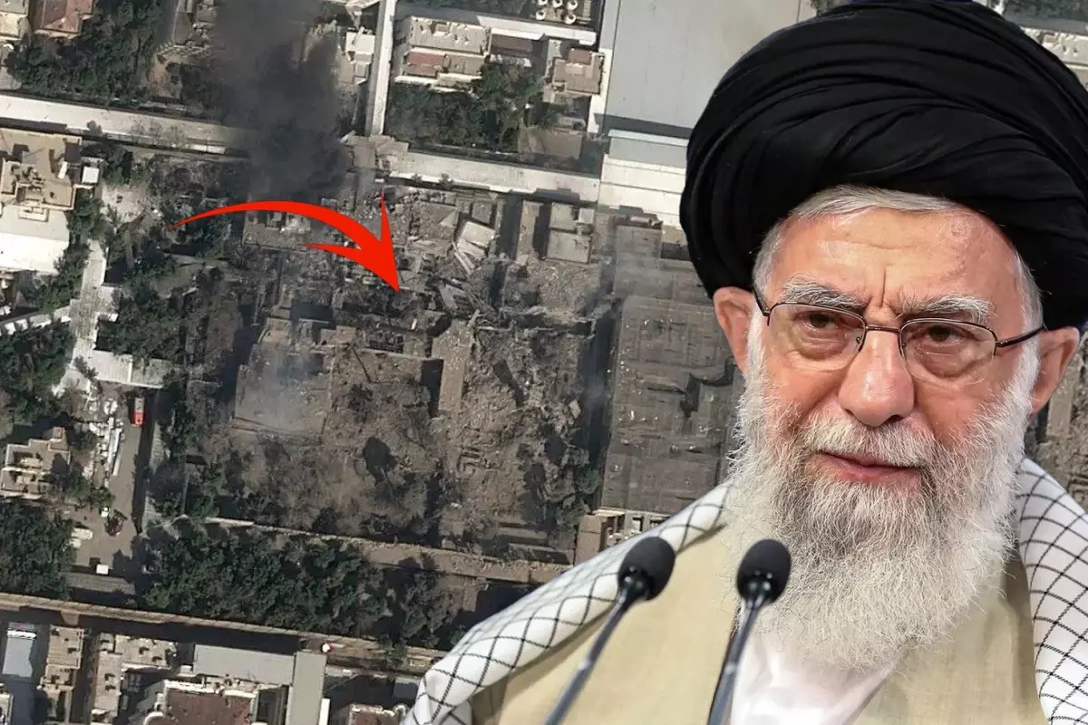 İşte saldırı sonrası ilk görüntü: Hamaney\'in Tahran\'daki konutu tamamen yok oldu