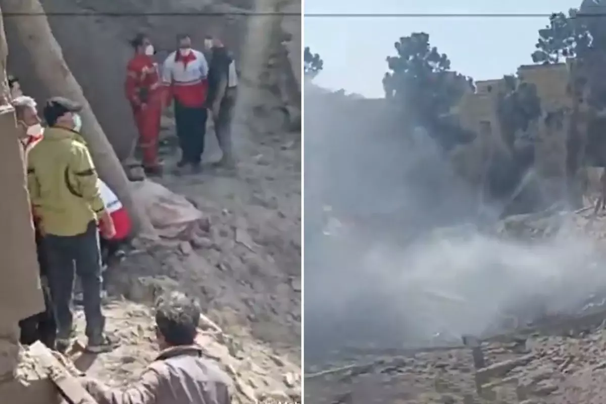 Peş peşe saldırıların ardından Tahran\'dan vahim görüntüler! Resmen çukur oluştu