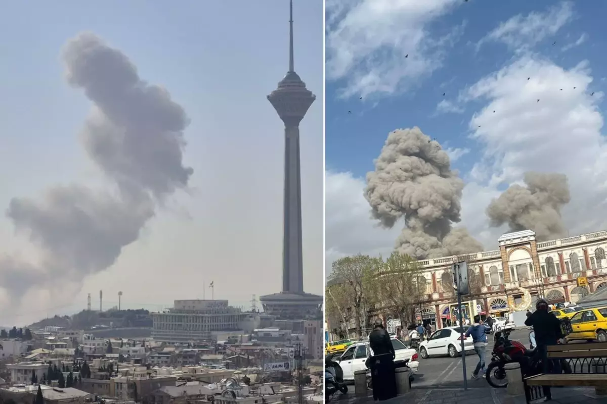 Tahran\'da peş peşe patlamalar! İşte ilk görüntüler