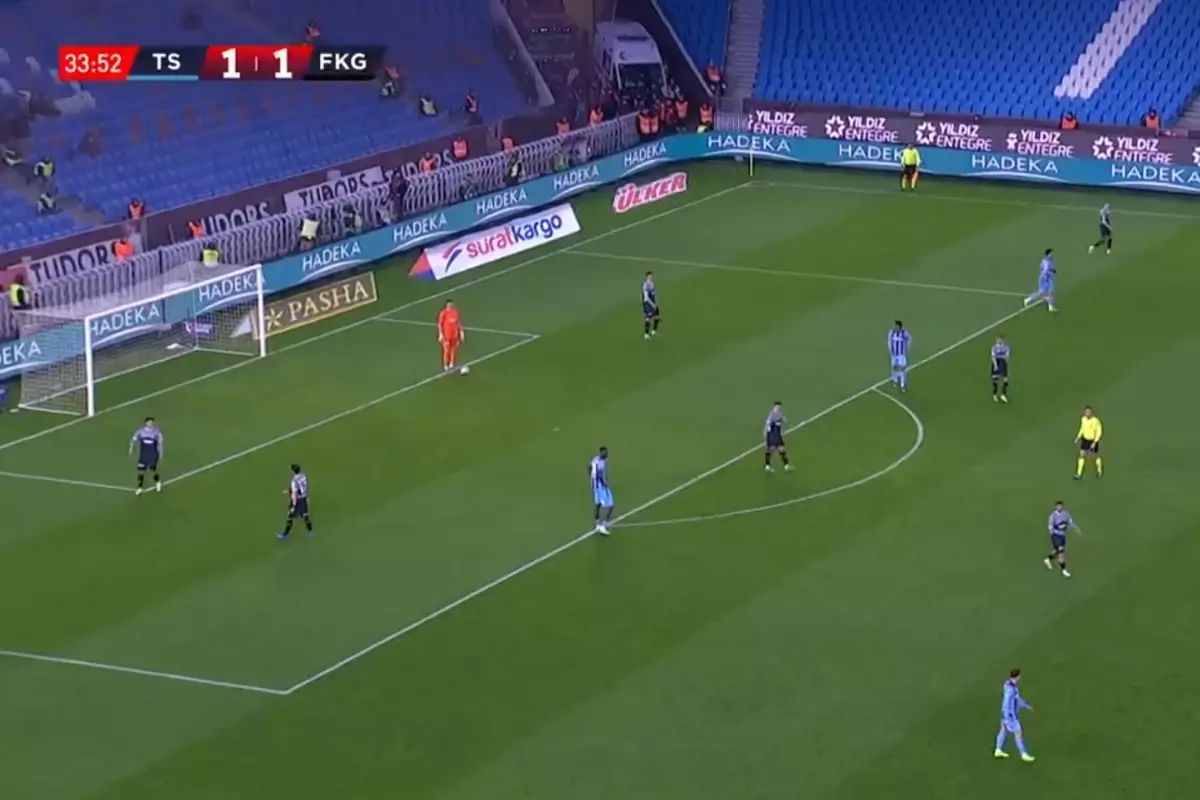 Trabzonspor-Fatih Karagümrük maçına damga vuran olay