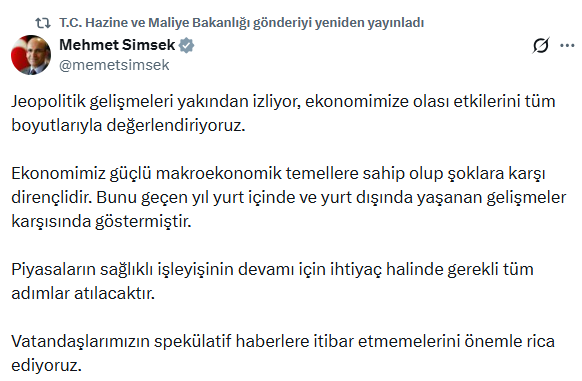 Bakan Şimşek, 'Borsa İstanbul kapatılacak' iddiasına yanıt verdi