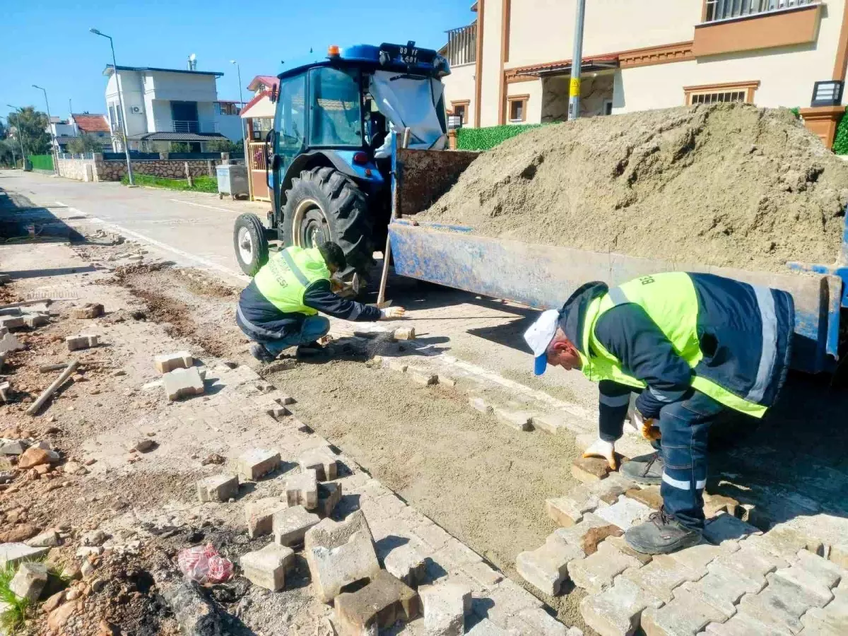 Didim Belediyesi Akbük\'te saha çalışmalarını sürdürüyor