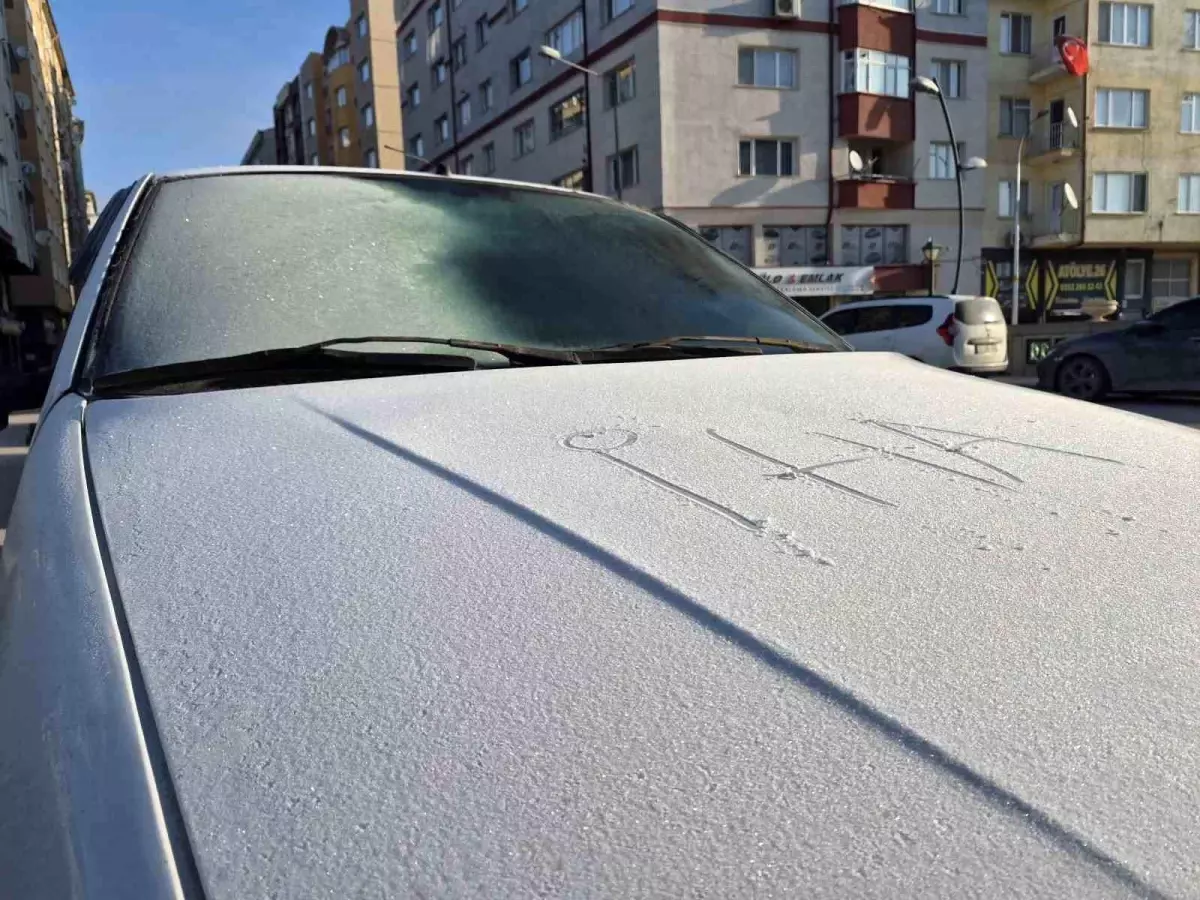 Eskişehir\'de Soğuk Hava Araçları Buz Tuttu