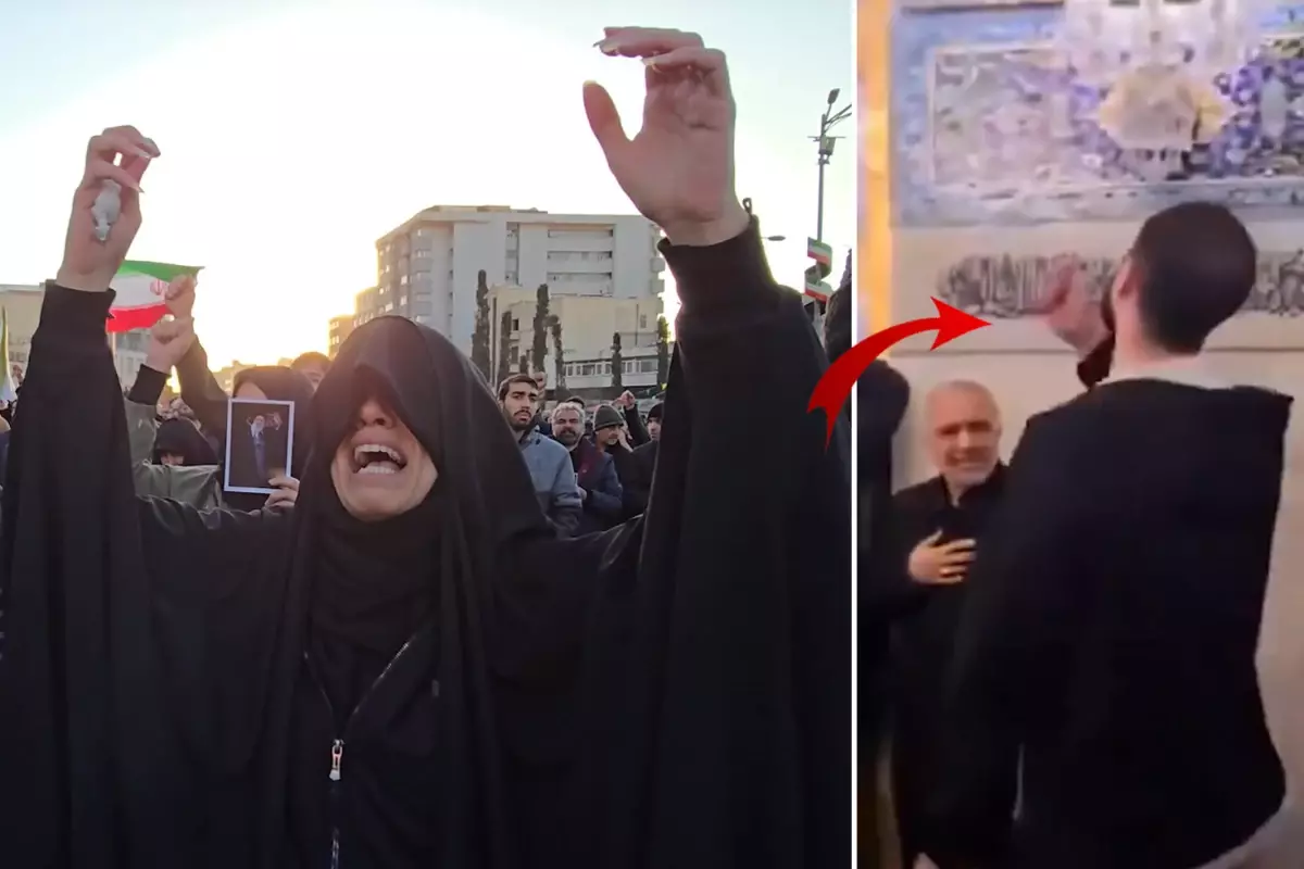 Hamaney\'in ölümü sonrası halk intikam yeminleri ediyor! Kendilerini yumruklayarak ağıt yaktılar