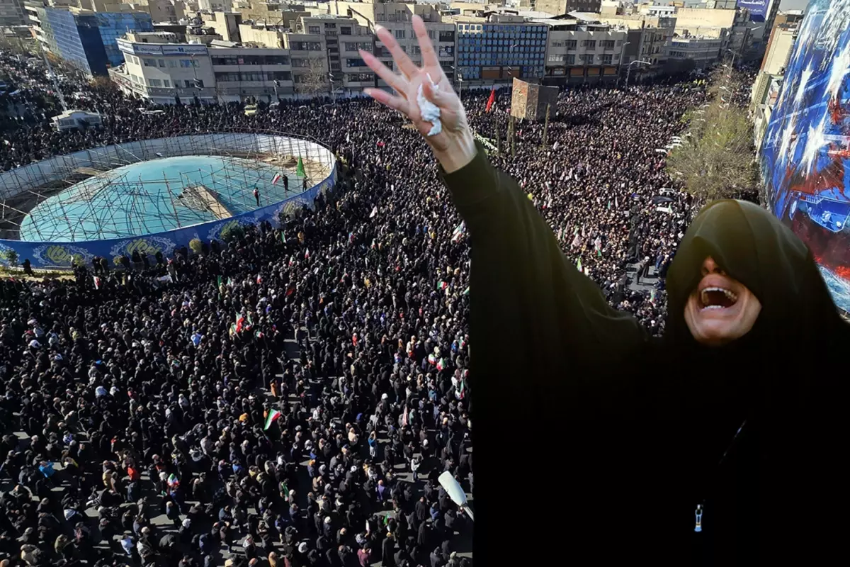 Hamaney\'in ölümü sonrası Tahran\'da mahşeri kalabalık! Binlerin ağzında tek slogan var