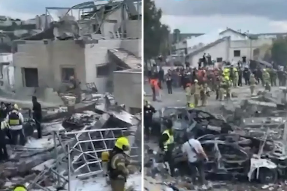 İran\'ın İsrail\'e düzenlediği füze saldırısında şehir harabeye döndü