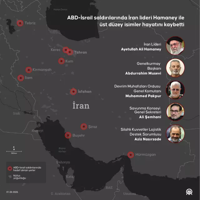 İsrail'in 30 bombayla vurduğu Hamaney'in konutunun önceki ve sonraki hali görüntülendi