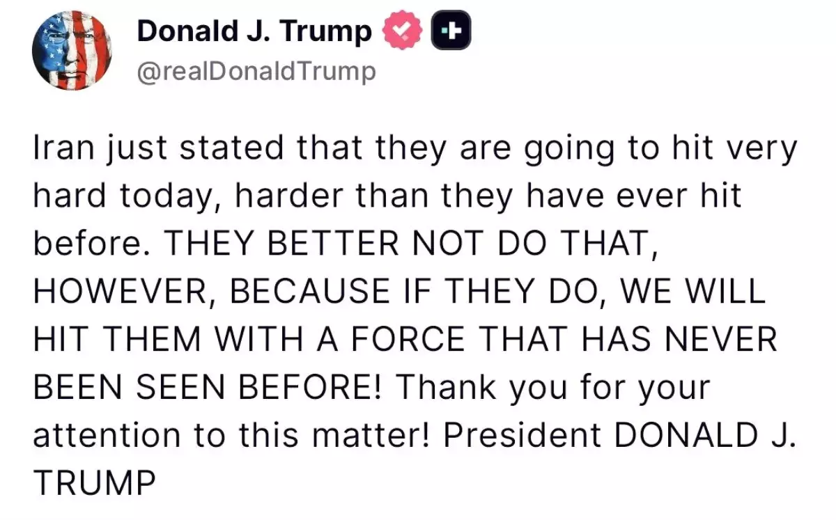 Trump\'tan İran\'a Sert Uyarı