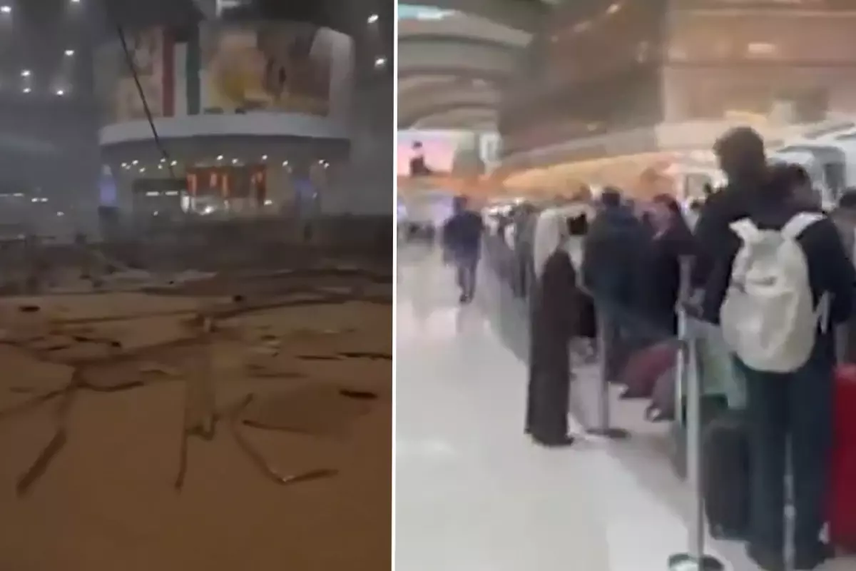 Abu Dabi havalimanında uçuşlar yeniden başladı, bavulunu kapan koştu