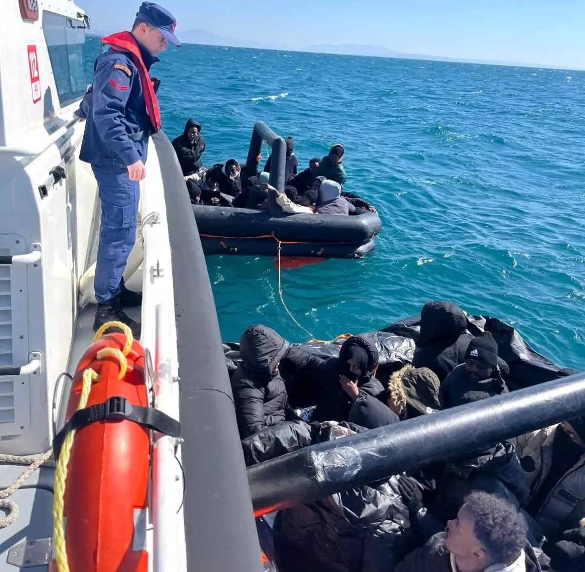 Kuşadası\'nda 31 Düzensiz Göçmen Kurtarıldı