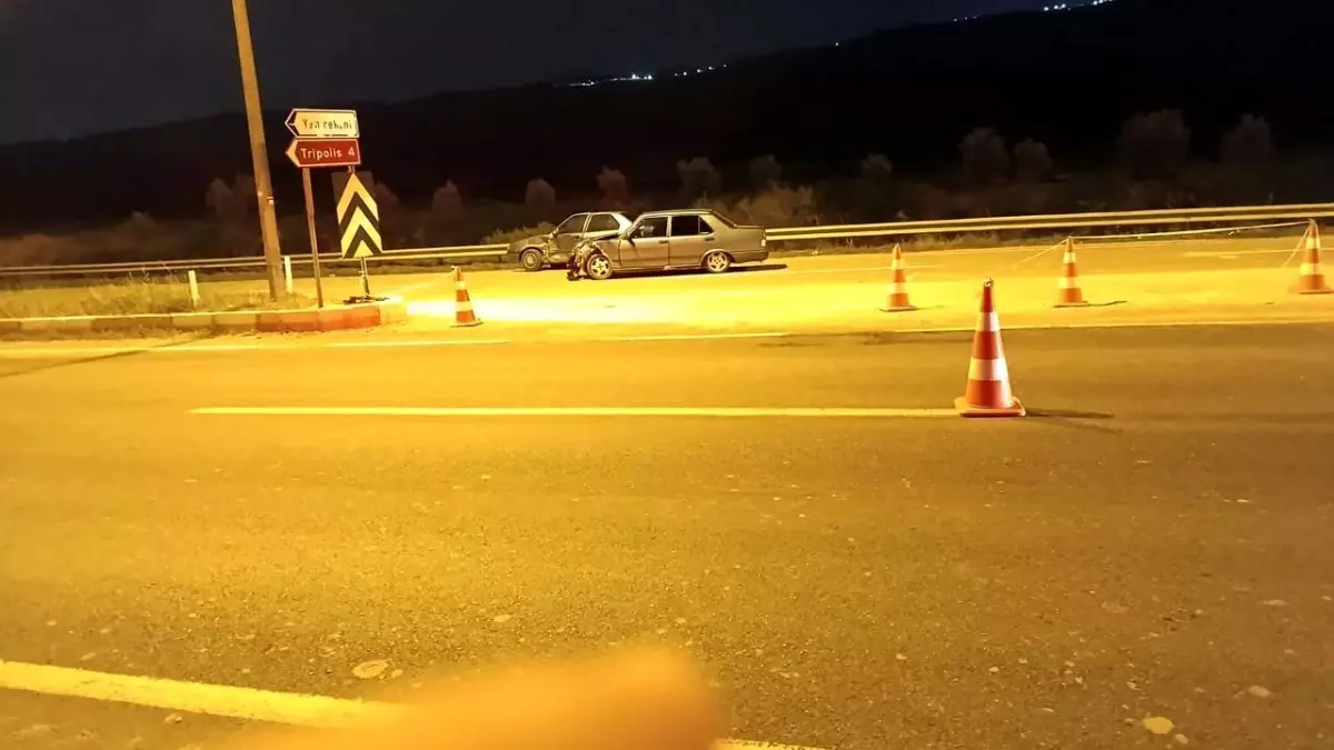 Denizli\'de Trafik Kazası: 1 Yaralı