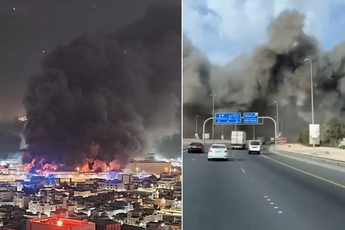 İran\'in vurduğu ülkeden yeni görüntüler! Can damarları infilak etti