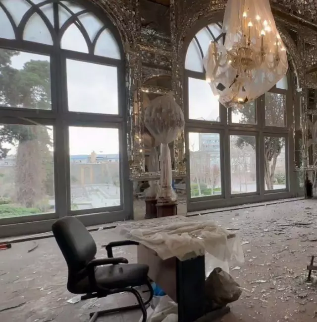 Tahran'da tarihi saray hava saldırısında hasar gördü Tahran'da tarihi saray hava saldırısında hasar gördü