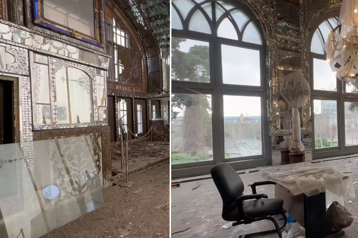 Tahran\'da tarihi saray hava saldırısında hasar gördü