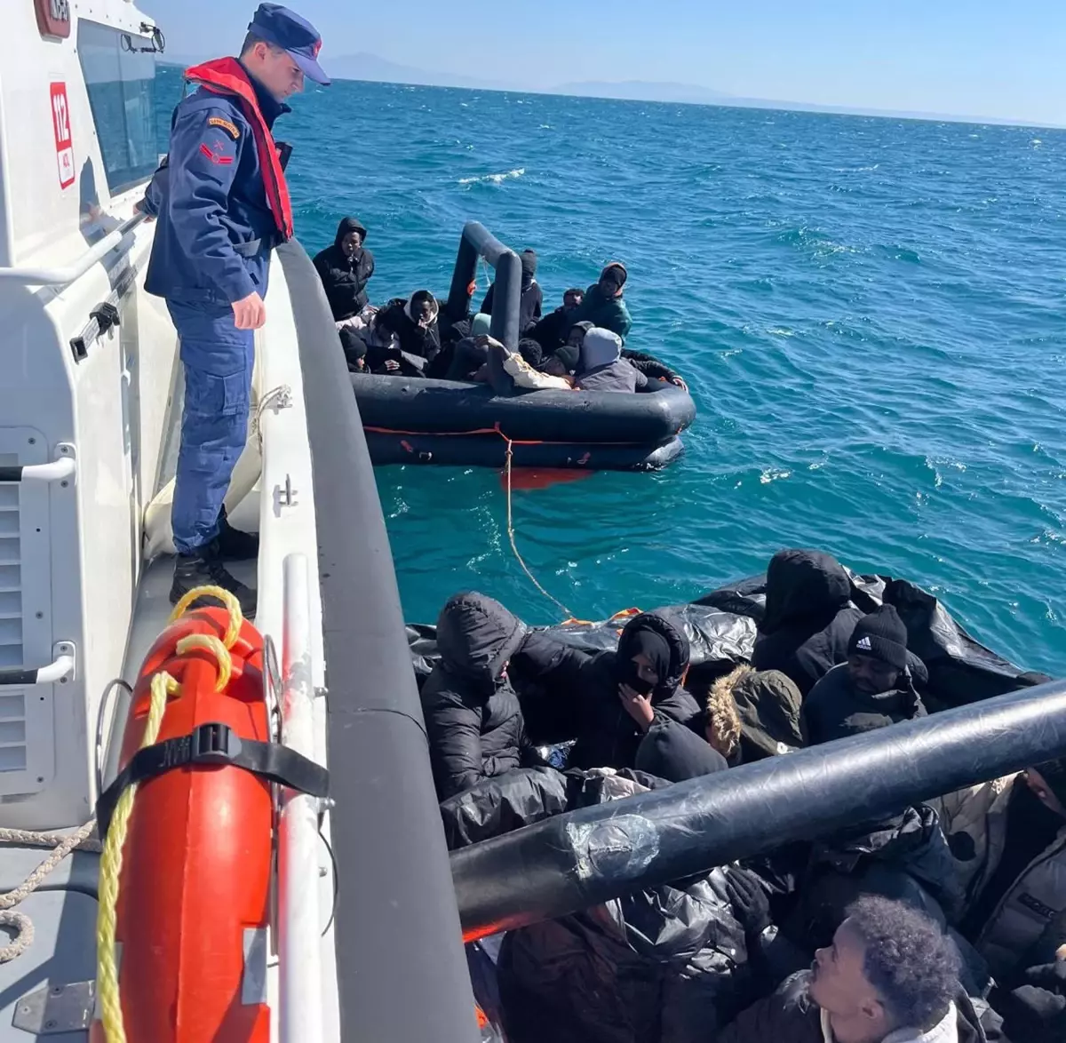 Kuşadası\'nda 31 Kaçak Göçmen Kurtarıldı