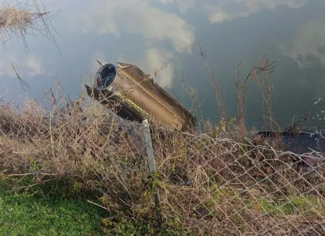 Hatay'da düşürülen füzeden ilk görüntü