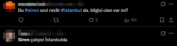 İstanbul'da siren paniği İstanbul'da siren paniği