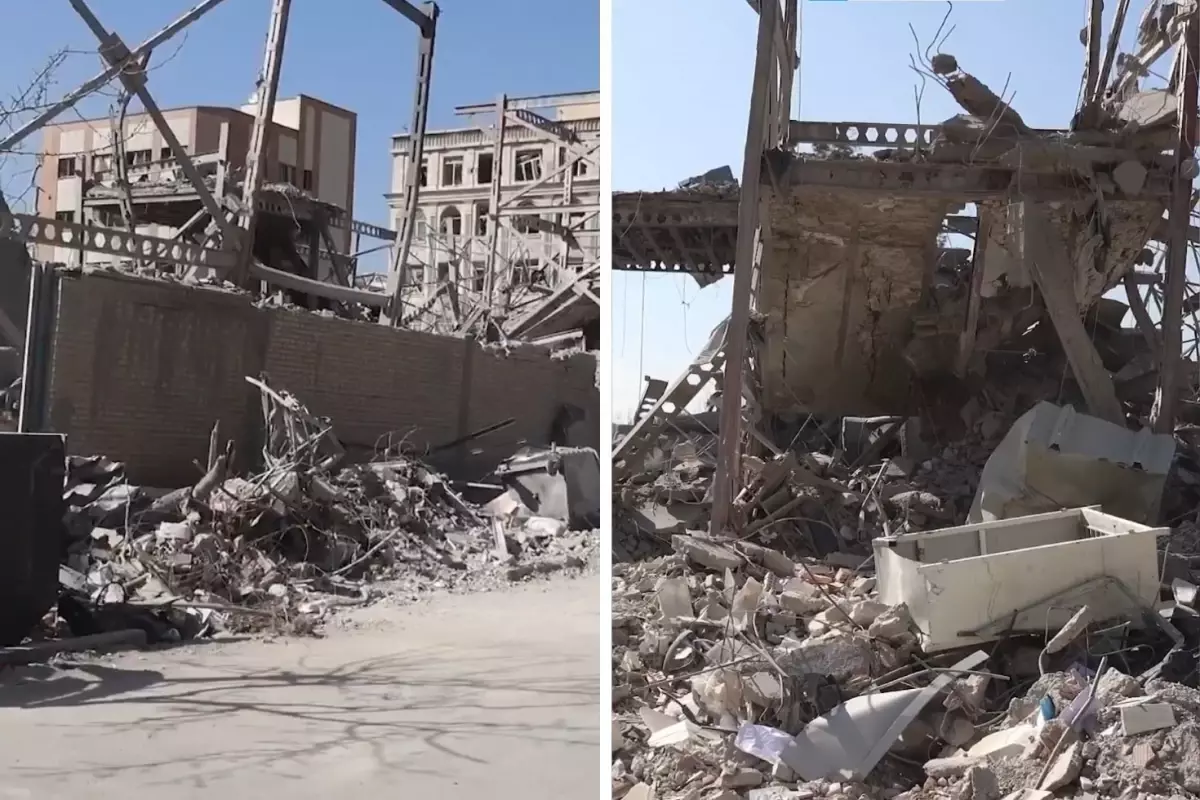 Saldırıların ardından İran\'daki cadde bu hale geldi