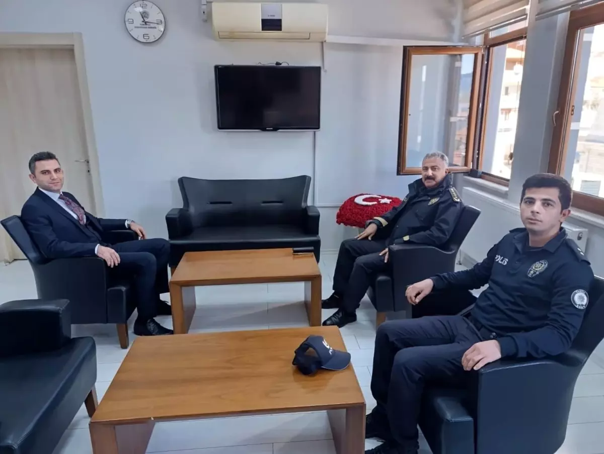 Emniyet Müdürü Aktaş\'tan Kaymakam Yıldız\'a Ziyaret