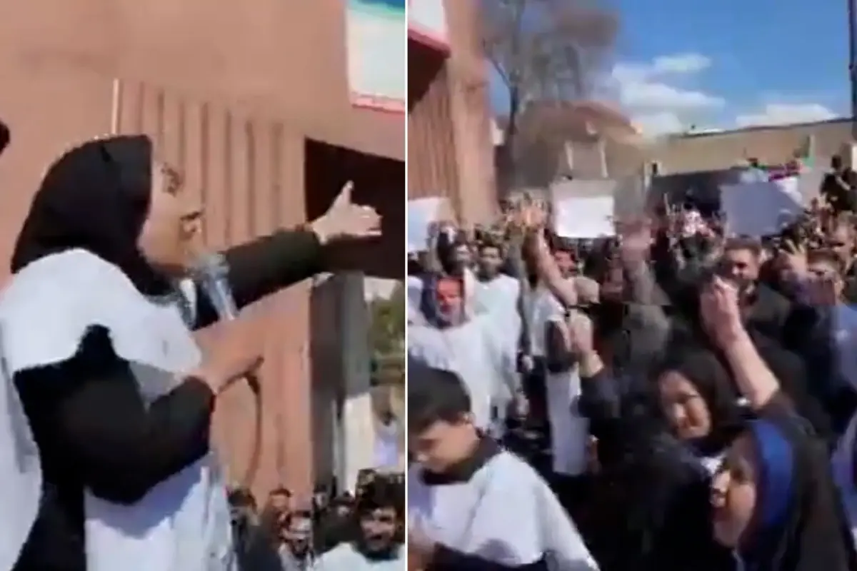 Taşın üstüne çıkıp ülkesinin erkeklerine meydan okudu