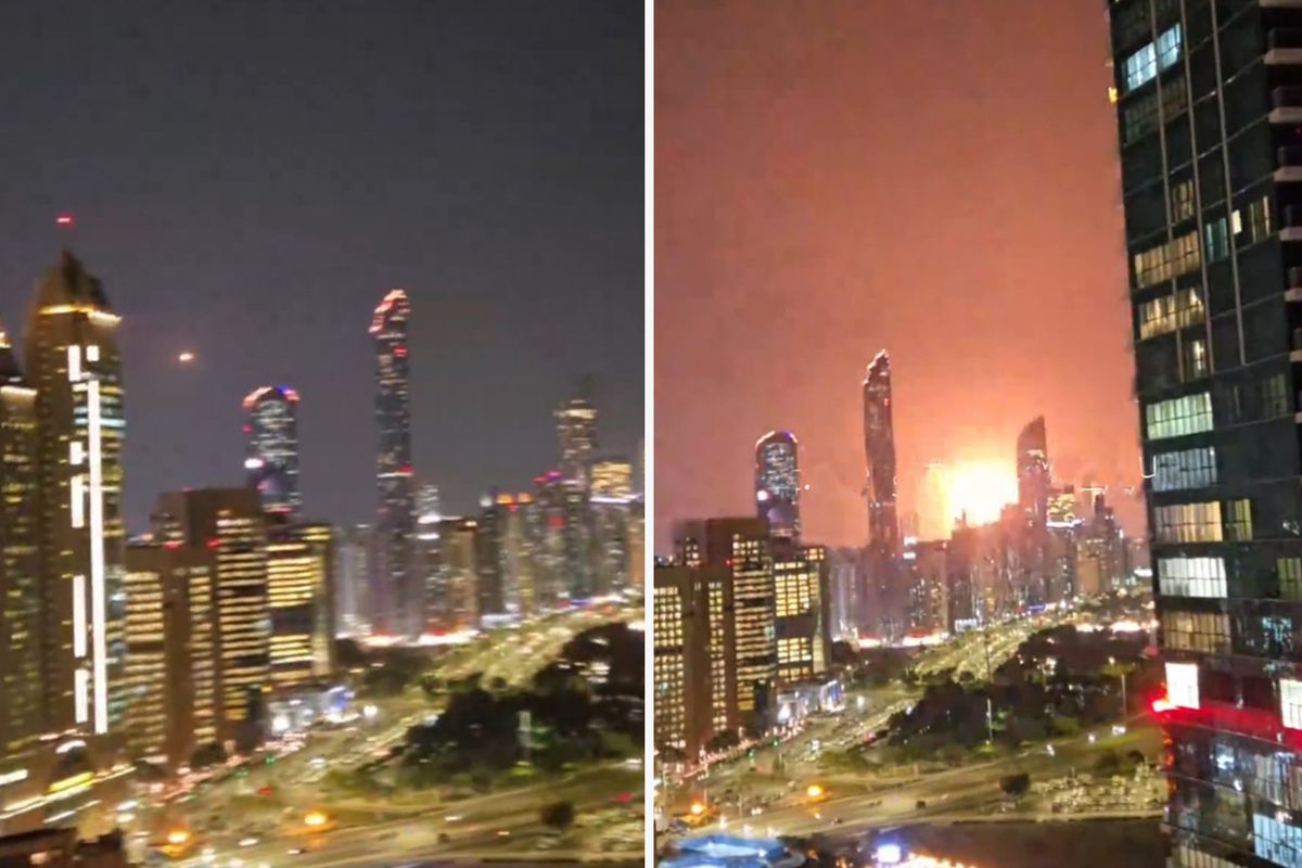 Dubai\'de gökdelenlerin dibinde füzeleri savundular