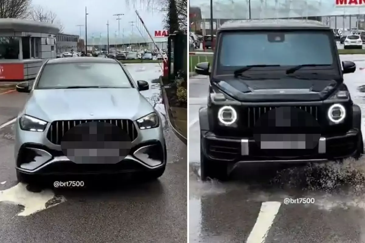 Dünya devinin yıldızları bu kez arabalarıyla \'\'Para var huzur var\'\' dedirtti