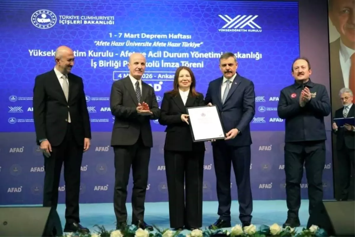 Üniversiteler için Afet Yönetimi Protokolü İmzalandı