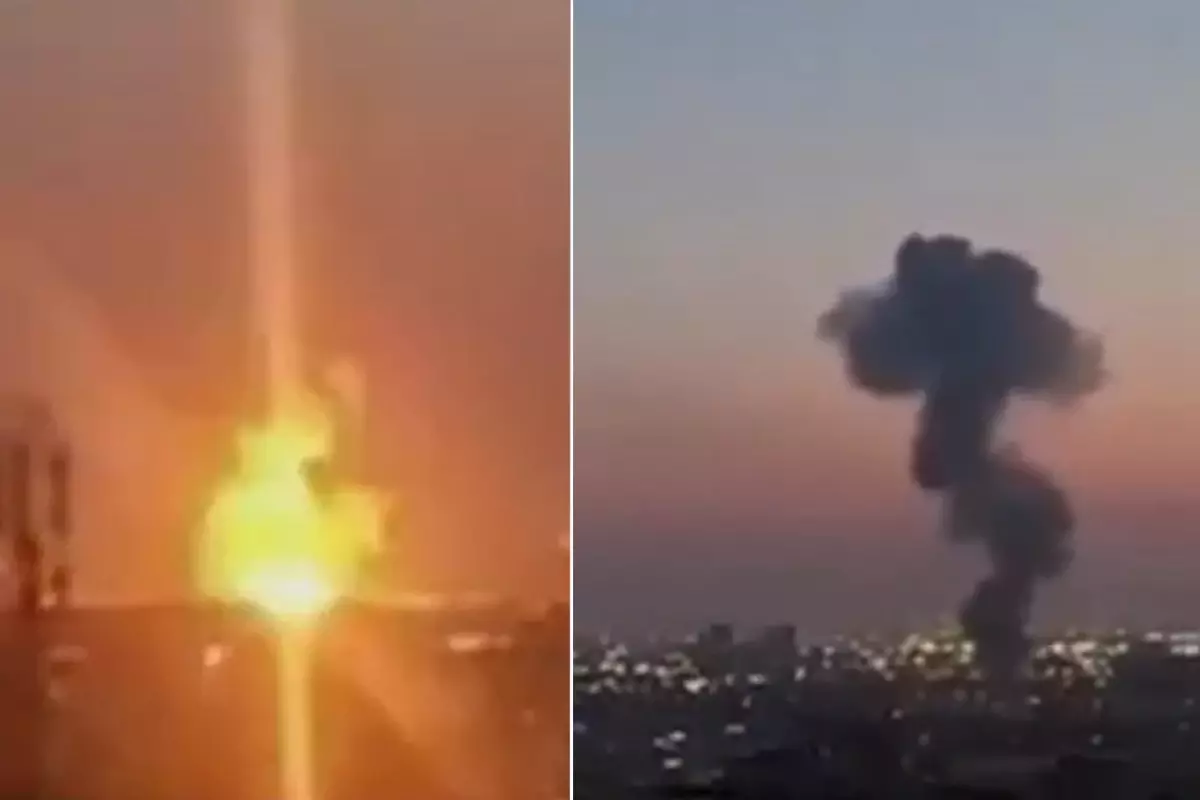 ABD ve İsrail\'in Tahran\'ı vurduğu anlar kamerada