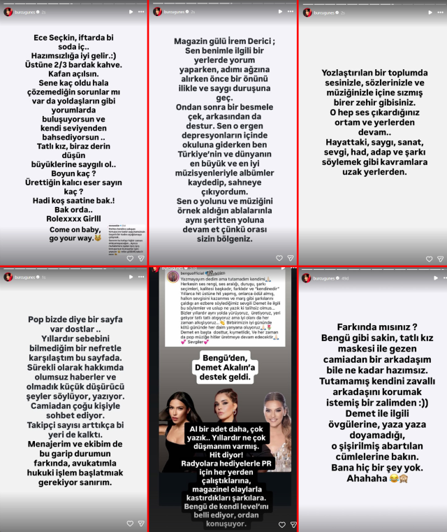 Burcu Güneş, Demet Akalın'ı destekleyenlere verdi veriştirdi: Adımı anarken besmele çek