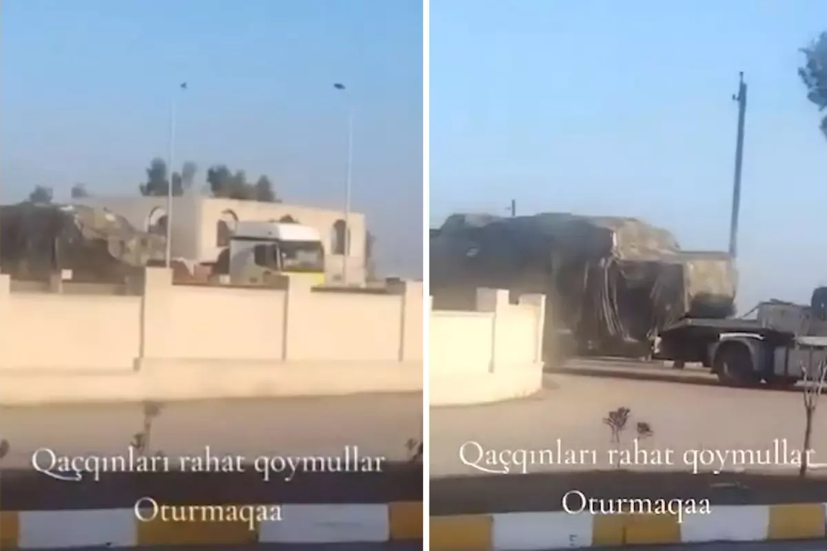 Felaket senaryosu gerçek oluyor: İşte Azerbaycan\'ın İran sınırına yığınak yaptığı anlar