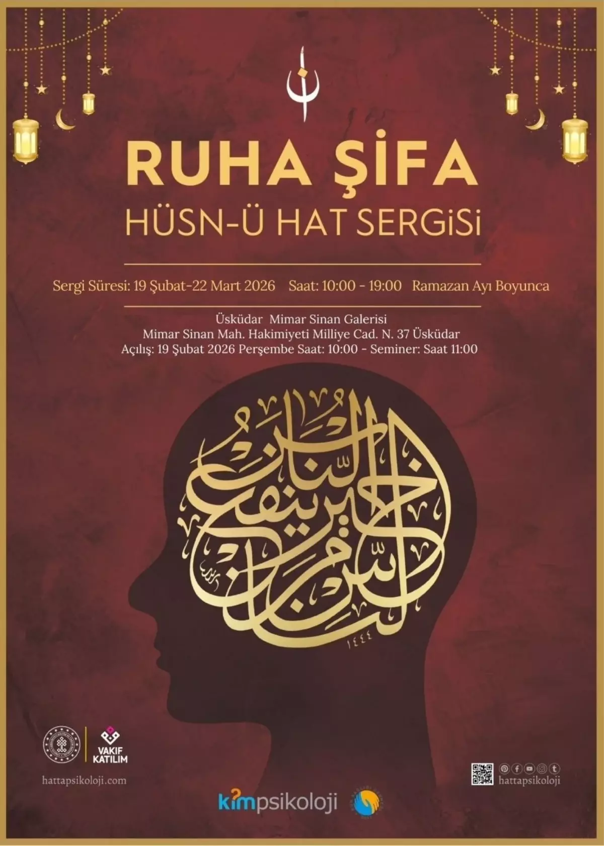 Ruha Şifa Hüsn-ü Hat Sergisi Üsküdar\'da sanatseverleri ağırlıyor