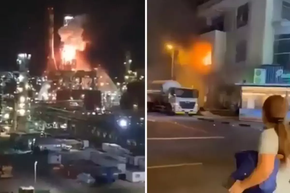 İsrail\'e yine füzeler düşüyor! İran, petrol rafinerisini hedef aldı