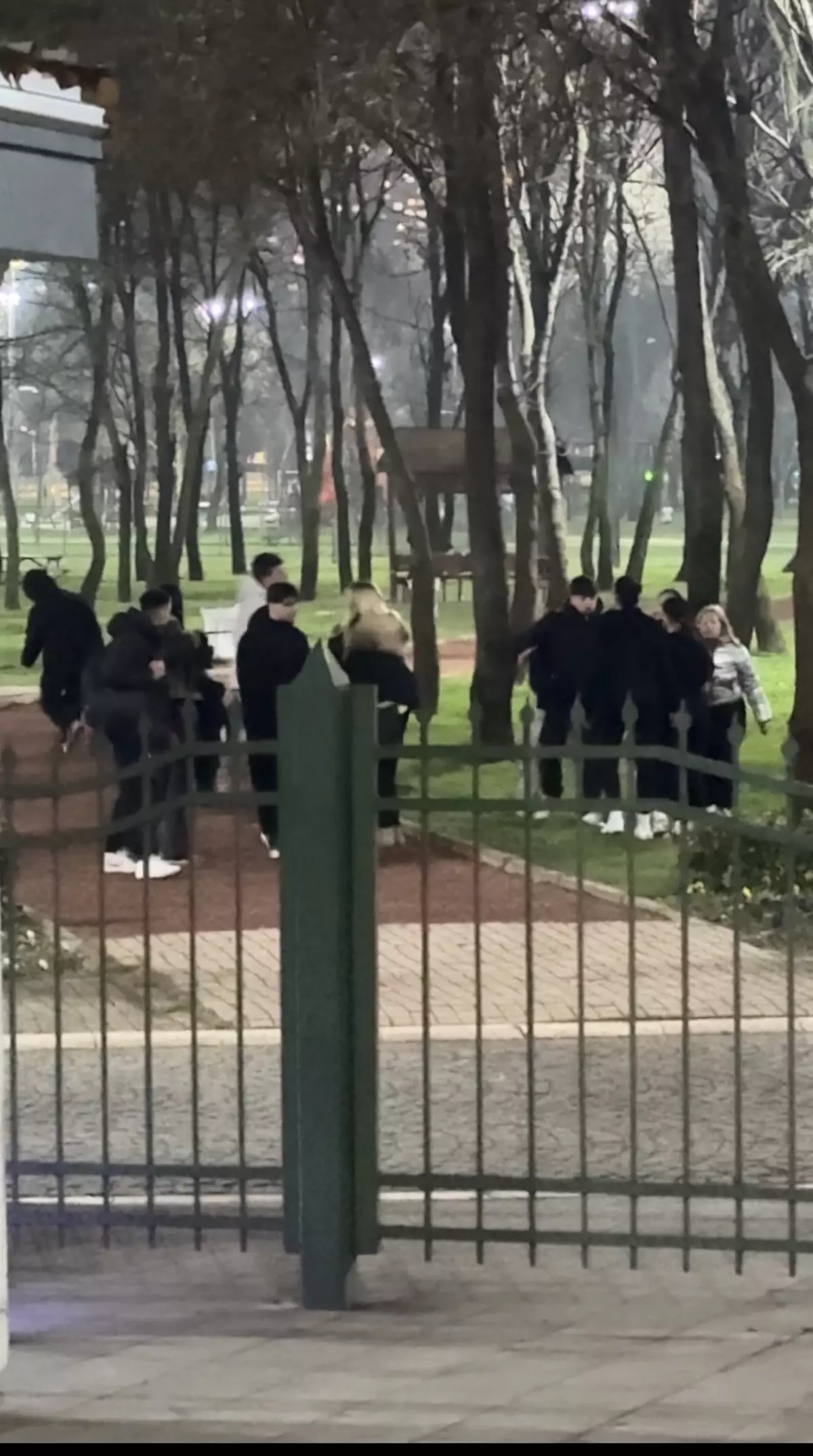 Liseliler parkı boks ringine çevirdi: Seni mermi manyağı yapacağım